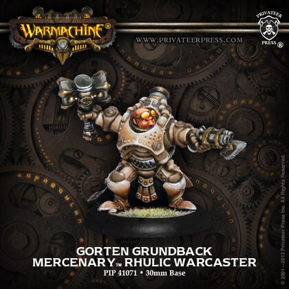 MERCENARIES-PIP41071 Gorten Grundback - Mercenary Rhulic Warcaster