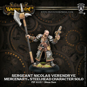 MERCENARIES-PIP41125 Sergeant Nicolas Verendrye—Mercenary Steelhead Character Solo