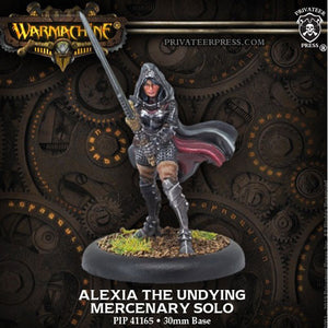 MERCENARIES-PIP41165 Alexia, the Undying – WARMACHINE Mercenary Solo (metal)