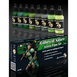 SCALE 75 COLORS of NATURE Green Paint Set