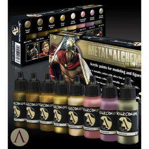 SCALE 75 METAL and ALCHEMY GOLDEN paint set