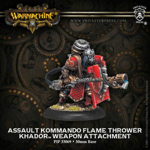 Warmachine: Khador : Assault Kommando Flame Thrower
